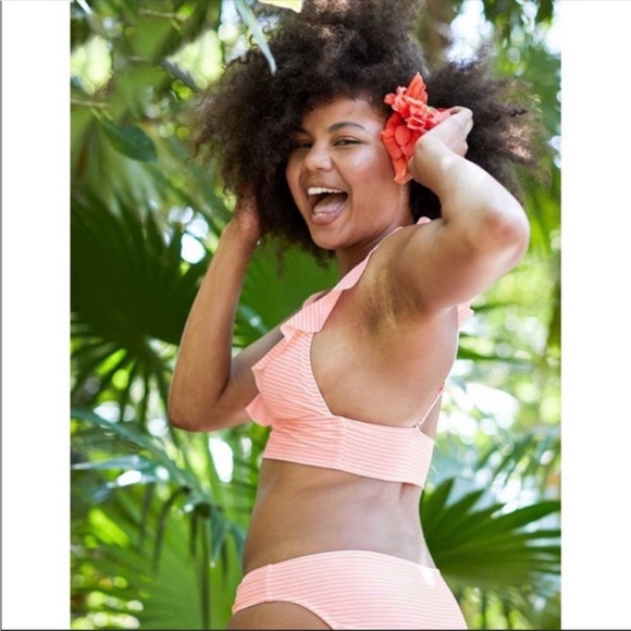 Aerie ruffle longline bikini top - Picture 2 of 10